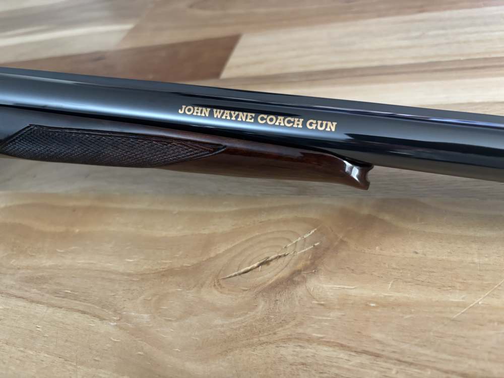 Baikal JOHN WAYNE sxs 12 gauge double barrel COACH GUN engraved COLLECTOR -img-5