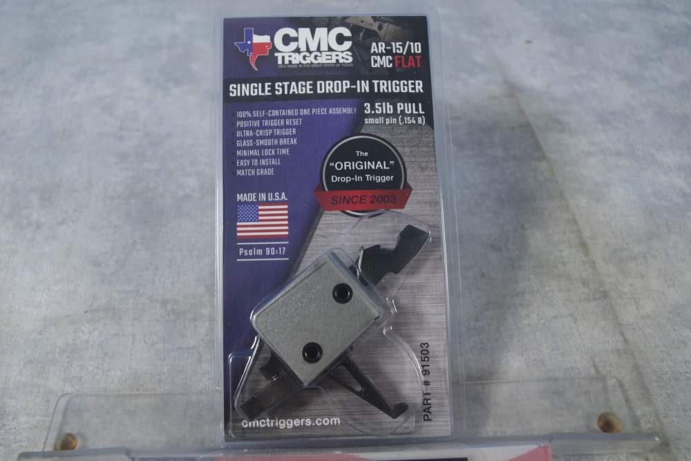 NIB CMC SINGLE STAGE DROP IN TRIGGER FOR AR-15 3.5 LBS PULL-img-0