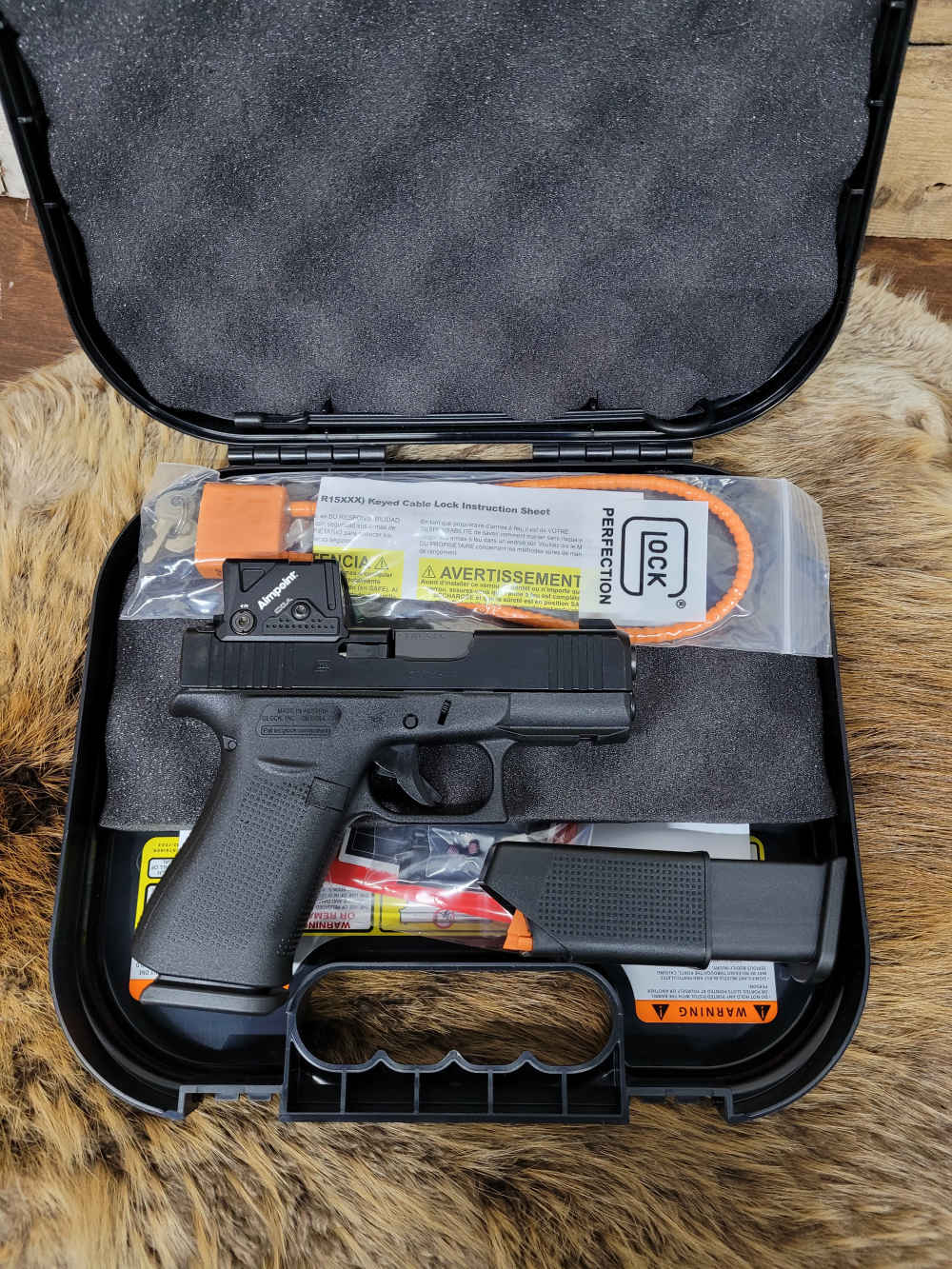 New Glock 43X MOS Aimpoint COA 9mm -img-4