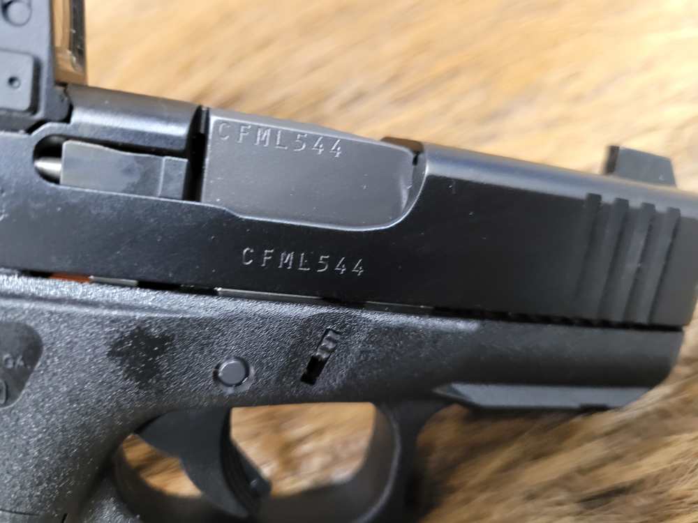 New Glock 43X MOS Aimpoint COA 9mm -img-9
