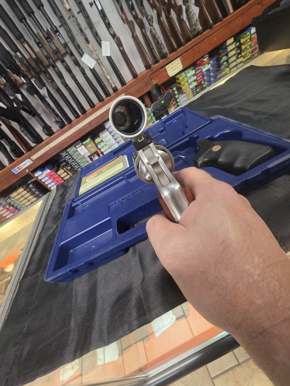 Colt Anaconda 44 Magnum With Pistol Scope Burris 2X and Laser Scope Laser-img-12