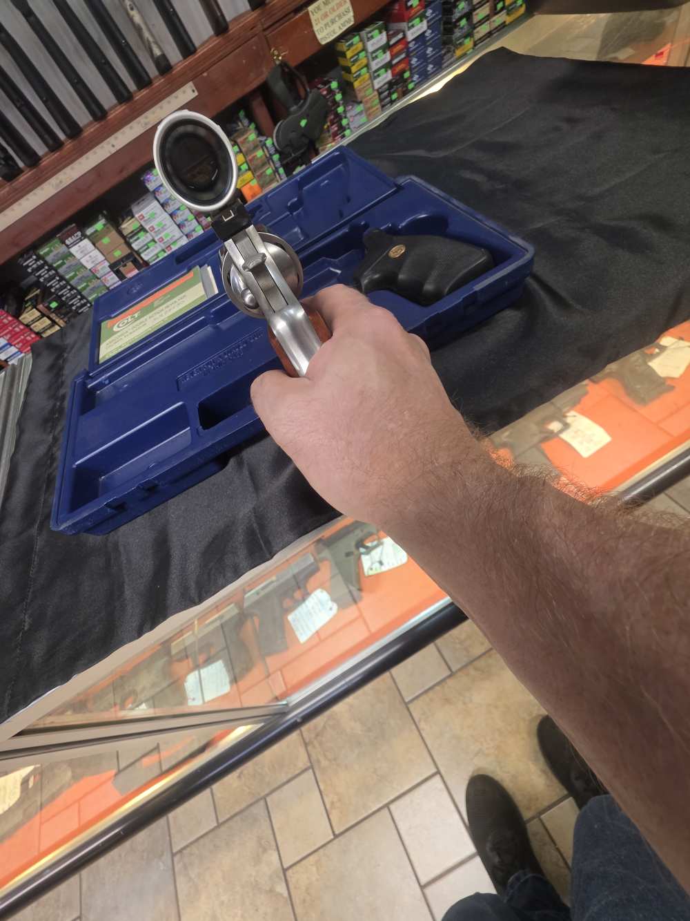 Colt Anaconda 44 Magnum With Pistol Scope Burris 2X and Laser Scope Laser-img-13