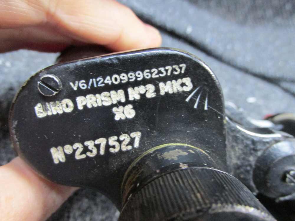 WWII ERA BRITISH MILITARY PRISMATIC BINOCULARS/FIELD OPTICS-img-2