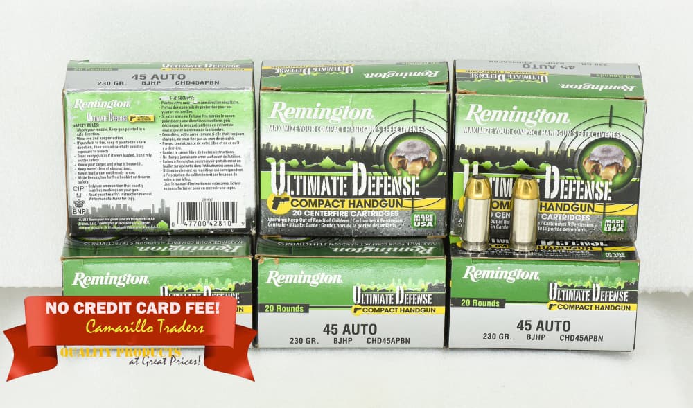 Remington Ultimate Defense 45 ACP 230grn 120RDS CHD45APBN FREE SHIPPING -img-0