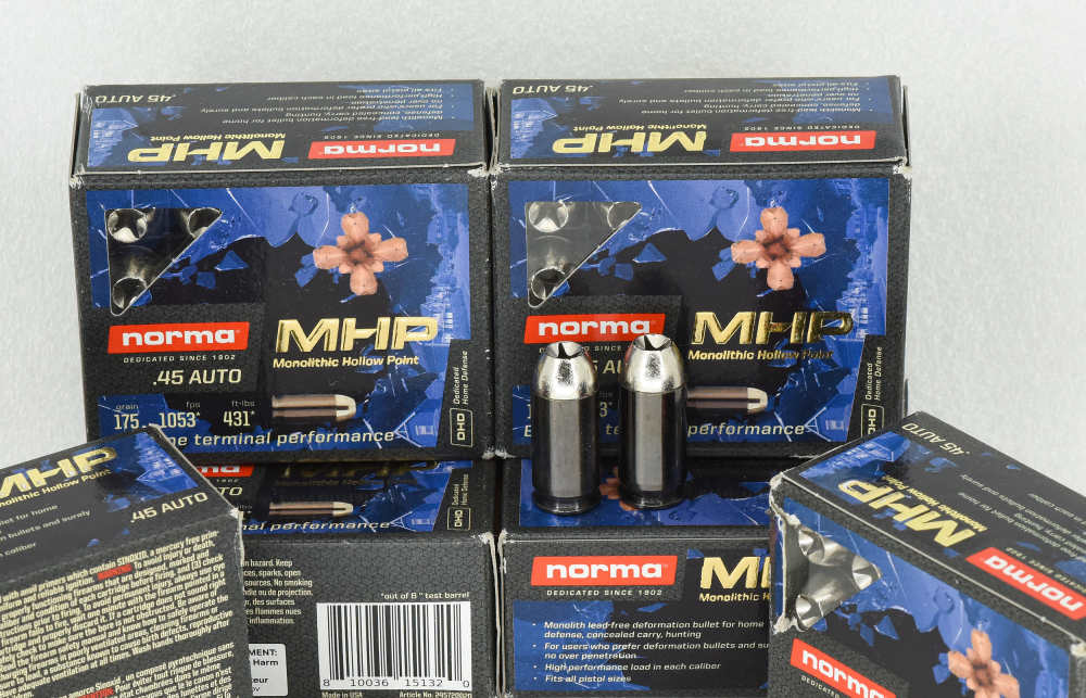 Norma .45 Auto 45 ACP 175grn Monolithic HP 120rds FREE SHIPPING !!-img-2
