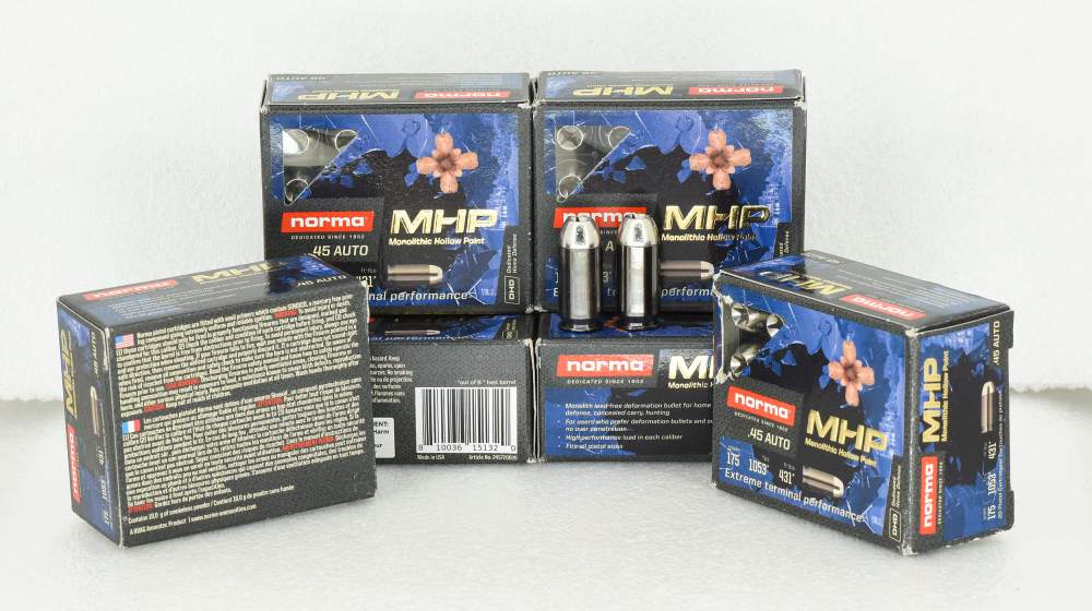 Norma .45 Auto 45 ACP 175grn Monolithic HP 120rds FREE SHIPPING !!-img-1