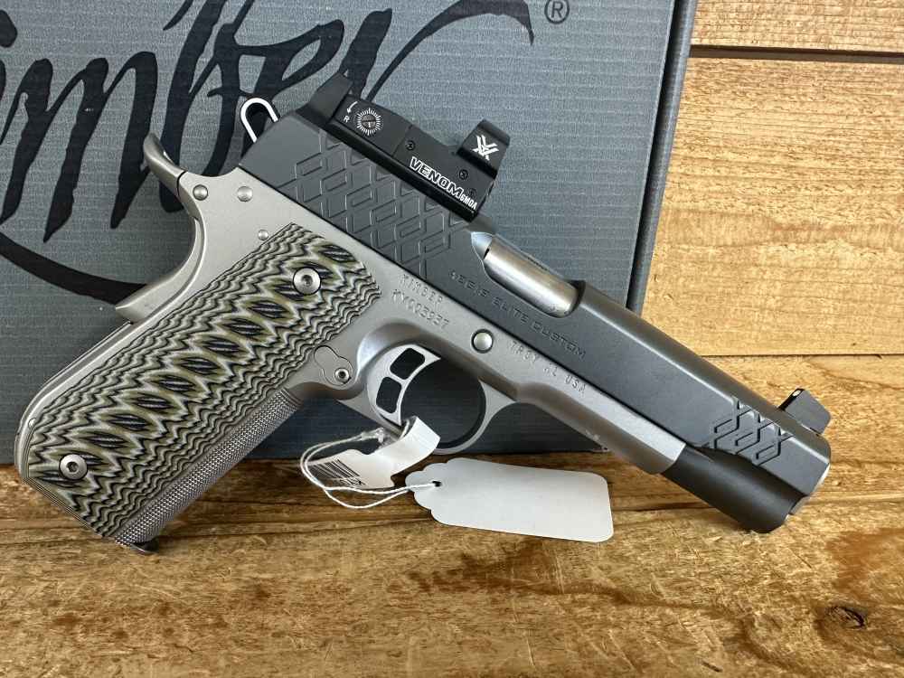 KIMBER 3000353 AEGIS ELITE CUSTOM 9MM 8+1 5" VENOM RED DOT 669278303536-img-0