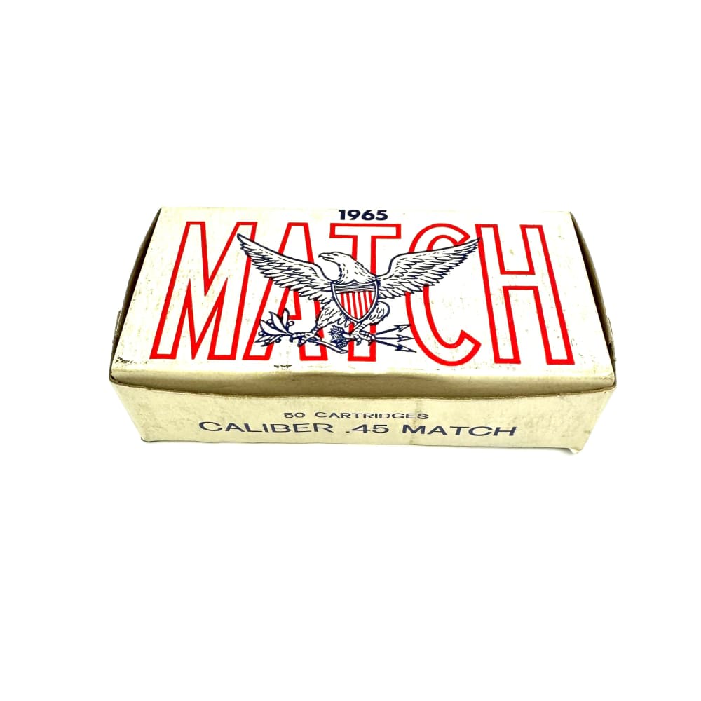 Vintage 1965 Lake City Remington Ammunition 45 ACP Match - 50 Rounds-img-0