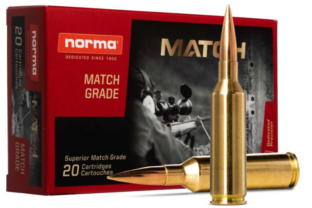 Norma Golden Target Match 6.5 PRC 143 Gr BTHP Rifle Ammunition - 20 Rounds-img-0