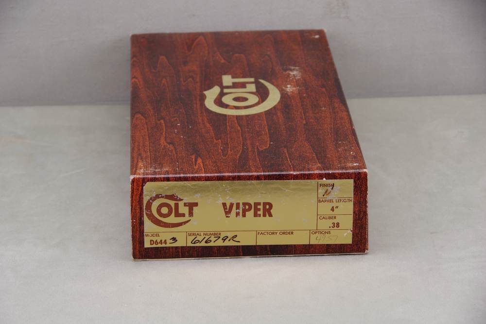 Exceptional & Extremely Rare 1978 Colt Viper 38 Special 4'' Nickel NIB-img-5