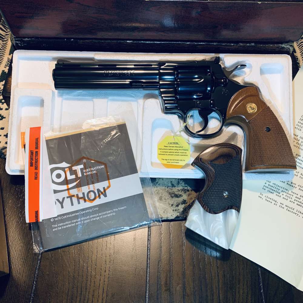 Colt Python, 1979 6”, NIB.100% Collector Grade.-img-6