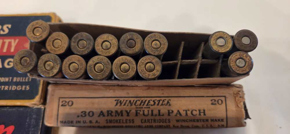 Vintage .30-40 Krag Ammunition Lot – 95 Rounds – 5 Boxes, 4 Makers-img-4