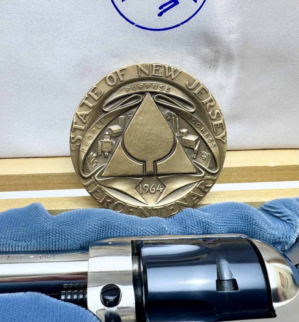 Colt SA Frontier Scout NJ Tercentenary Commemorative w/ Case & Medallion-img-24