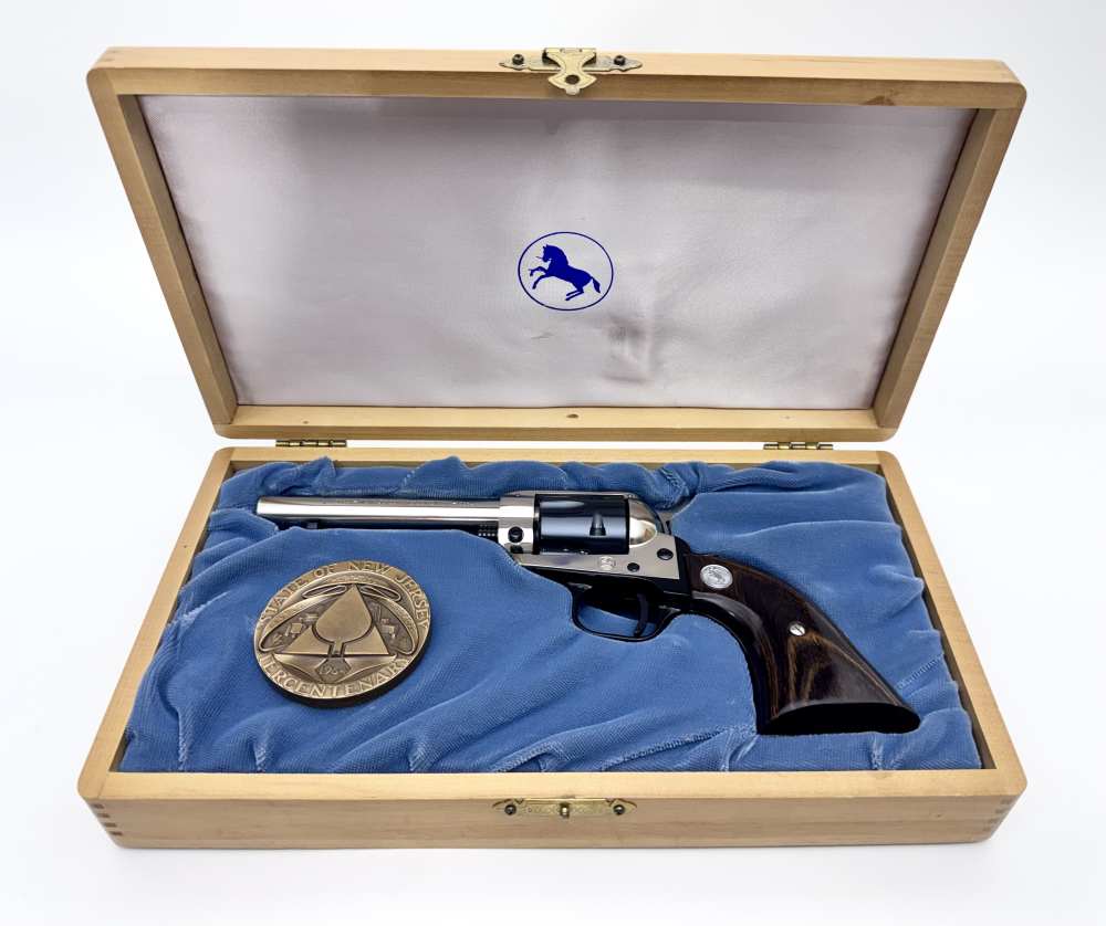 Colt SA Frontier Scout NJ Tercentenary Commemorative w/ Case & Medallion-img-0