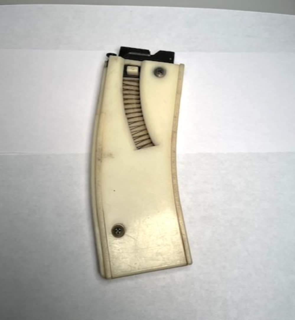 M16-US Air Force-22LR Conversion Unit-Magazine-10rd-White Plastic-USED-img-1