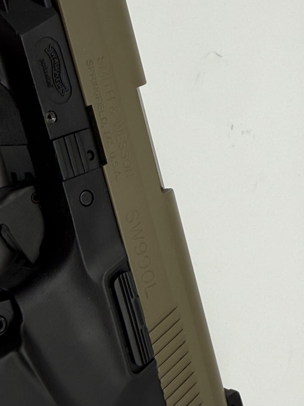 Preowned Smith & Wesson (Walther) SW990l Sw99ol .40 S&W FDE Cerakote -img-24
