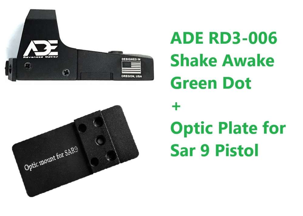 Ade RD3-006 Green Dot + Optic Mounting Plate for SAR9 USA SAR 9 Pistol     -img-0