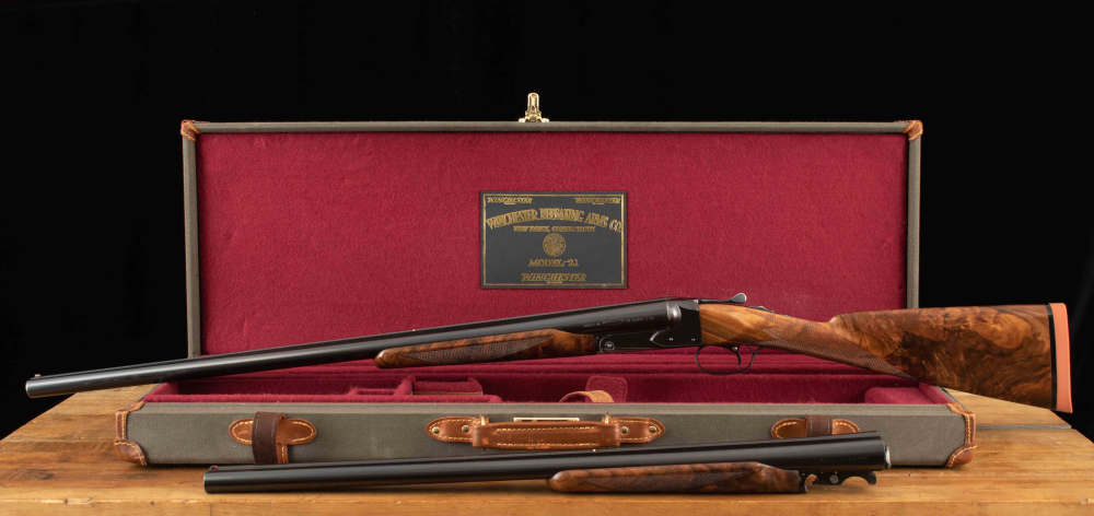 Winchester Model 21 Skeet Grade 12ga Two Barrel Set – GORGEOUS WOOD, CASED-img-1