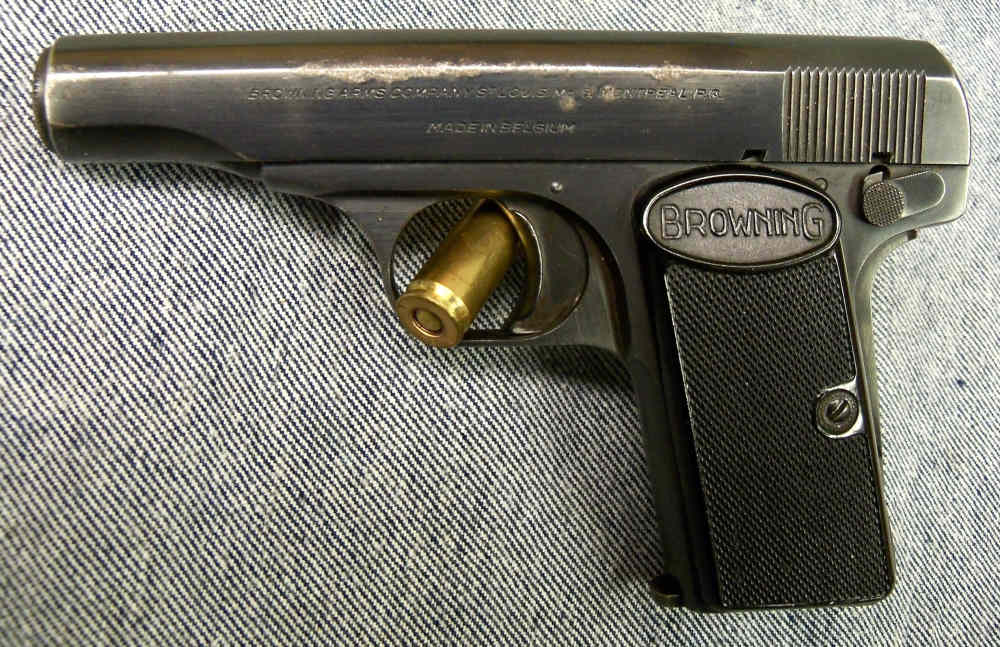 BROWNING 1910 FN BELGUIM .380 ACP SEMI AUTO POCKET PISTOL MONTREAL EXC BORE-img-5
