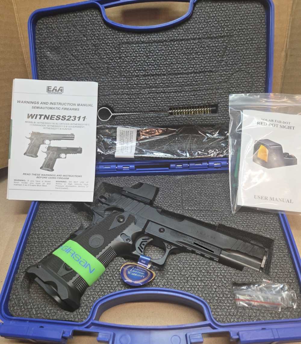 EAA Girsan Witness 2311 45 ACP 5" 11-Rd with Factory Installed Fardot Optic-img-3