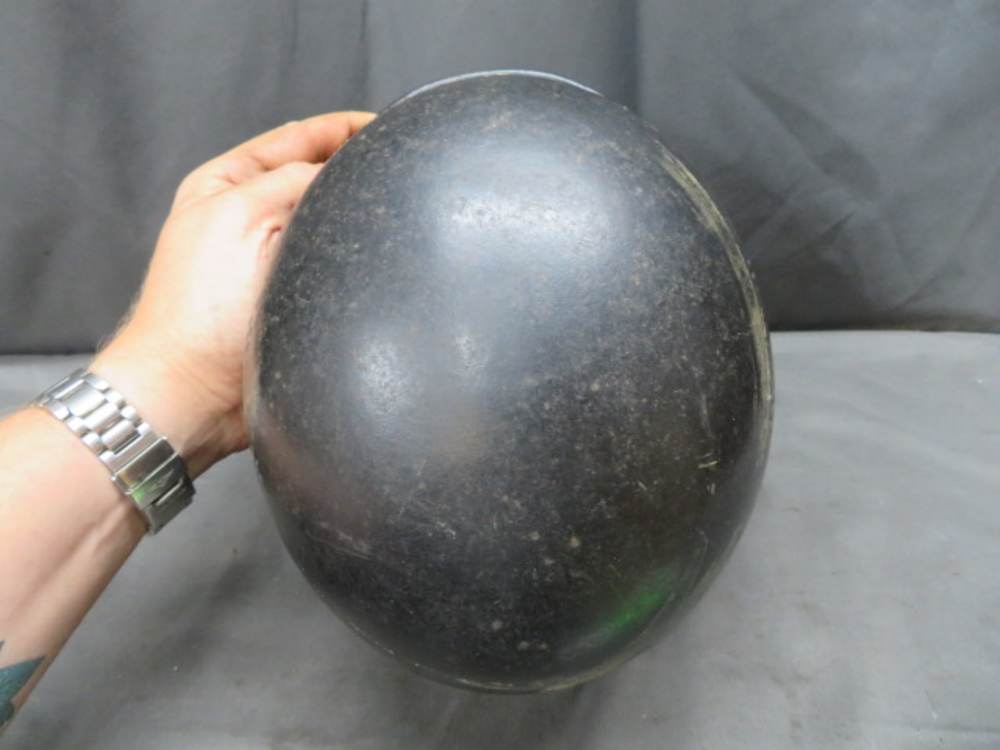 WWII GERMAN CIVIL POLICE MODEL 1934 HELMET-ORIGINAL-NICE DECALS-img-6