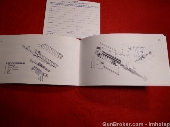 Calico M-100 Pistol Owner's Manual .22 LR -img-4