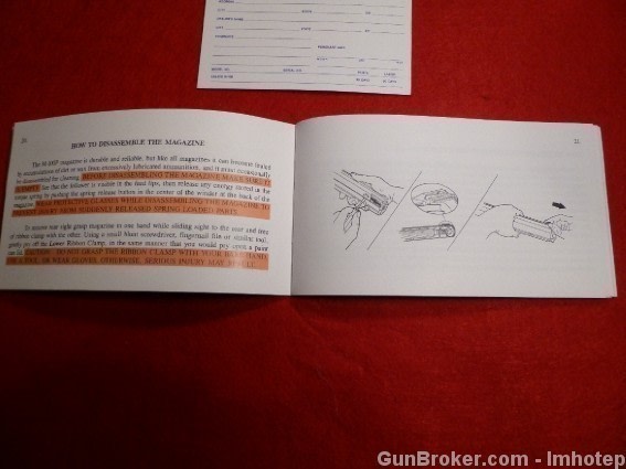 Calico M-100 Pistol Owner's Manual .22 LR -img-7