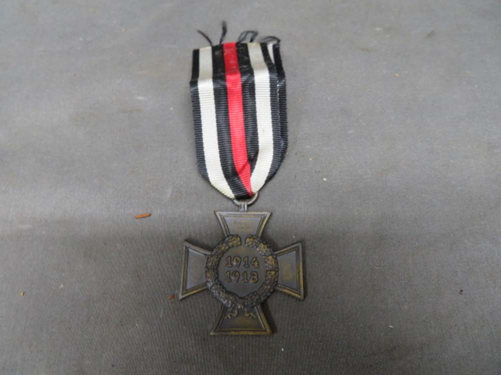 PRE WWII GERMAN 1914-1918 HONOR CROSS W/ SWORDS-& CERTIFICATE-img-1