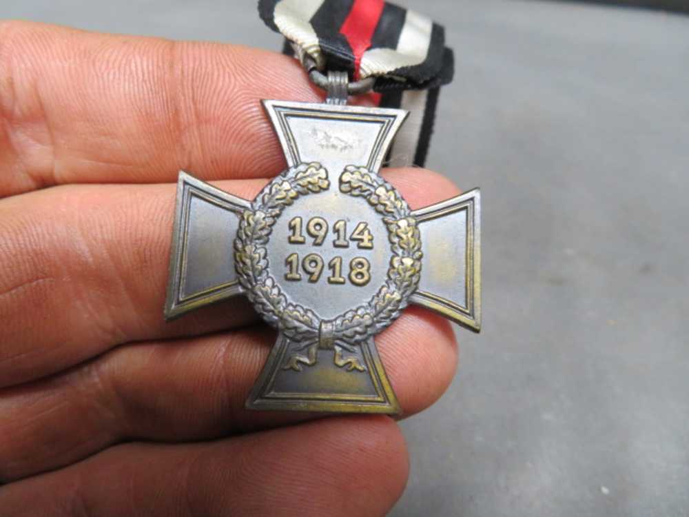 PRE WWII GERMAN 1914-1918 HONOR CROSS W/ SWORDS-& CERTIFICATE-img-2