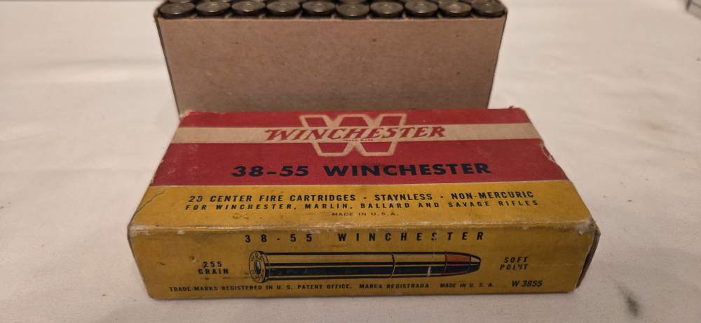 Vintage Winchester 38-55 Full Box 20rds - 255gr SP - Staynless Non-Mercuric-img-5