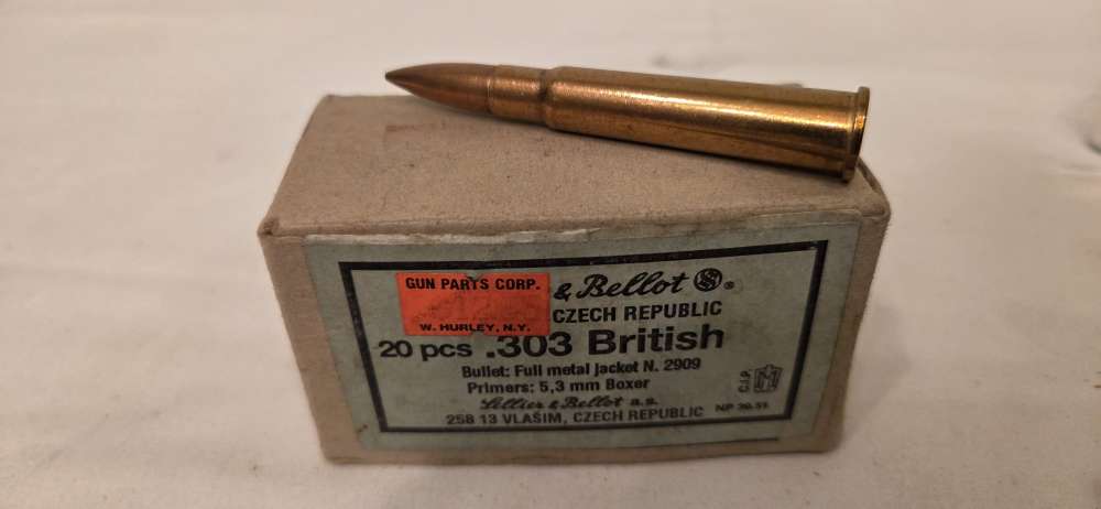 Sellier & Bellot .303 British FMJ - 20 Rounds - Gun Parts Corp Retail Box-img-1
