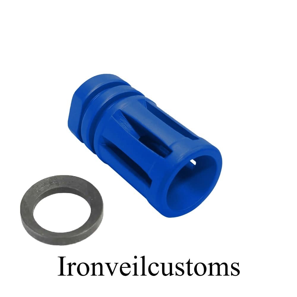 A2 Muzzle Brake for 1/2"x28 - Cerakote Blue Flame-img-0