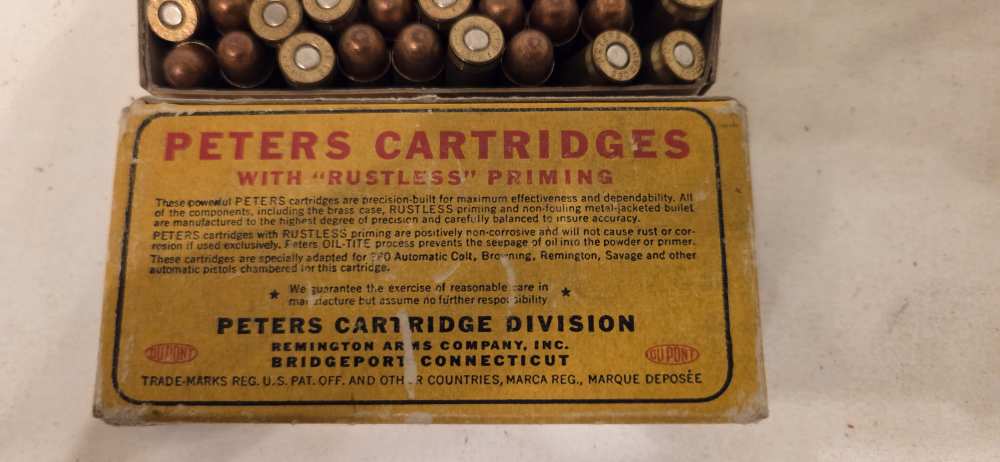 Vintage Peters Rustless 380 Automatic 95gr - 45rds - May 1953 Dated-img-7