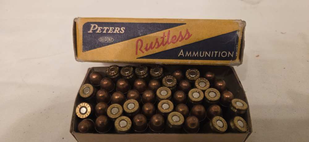 Vintage Peters Rustless 380 Automatic 95gr - 45rds - May 1953 Dated-img-4