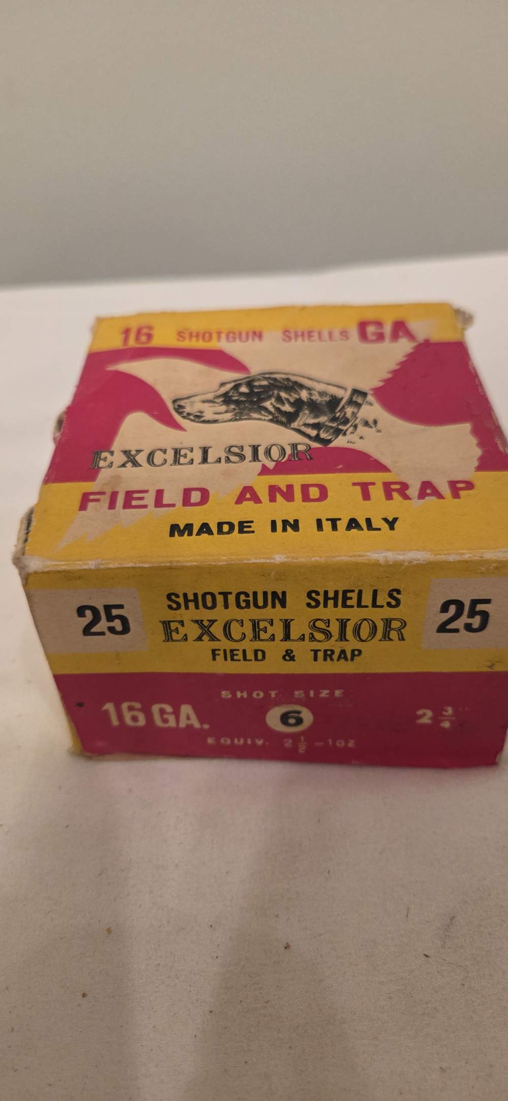 Vintage Excelsior 16GA Field & Trap Shells - 24rds - Made in Italy -img-0