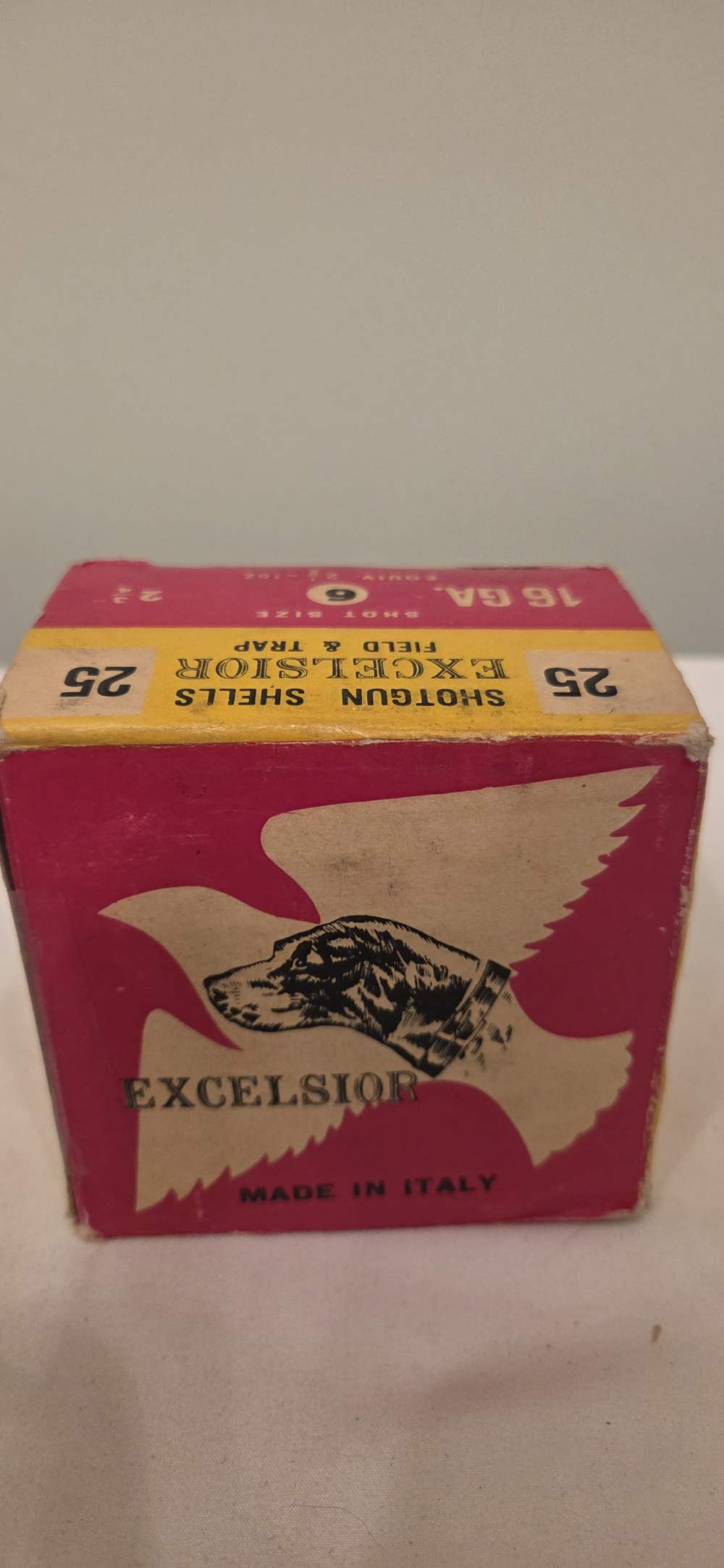 Vintage Excelsior 16GA Field & Trap Shells - 24rds - Made in Italy -img-1