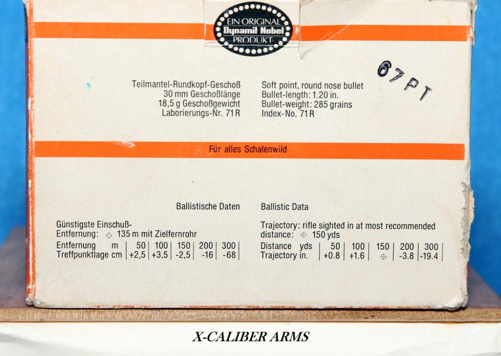 9.3mmX74R, 285 Gr., Rnd. Nose Soft Point, RWS (Germany)-img-2