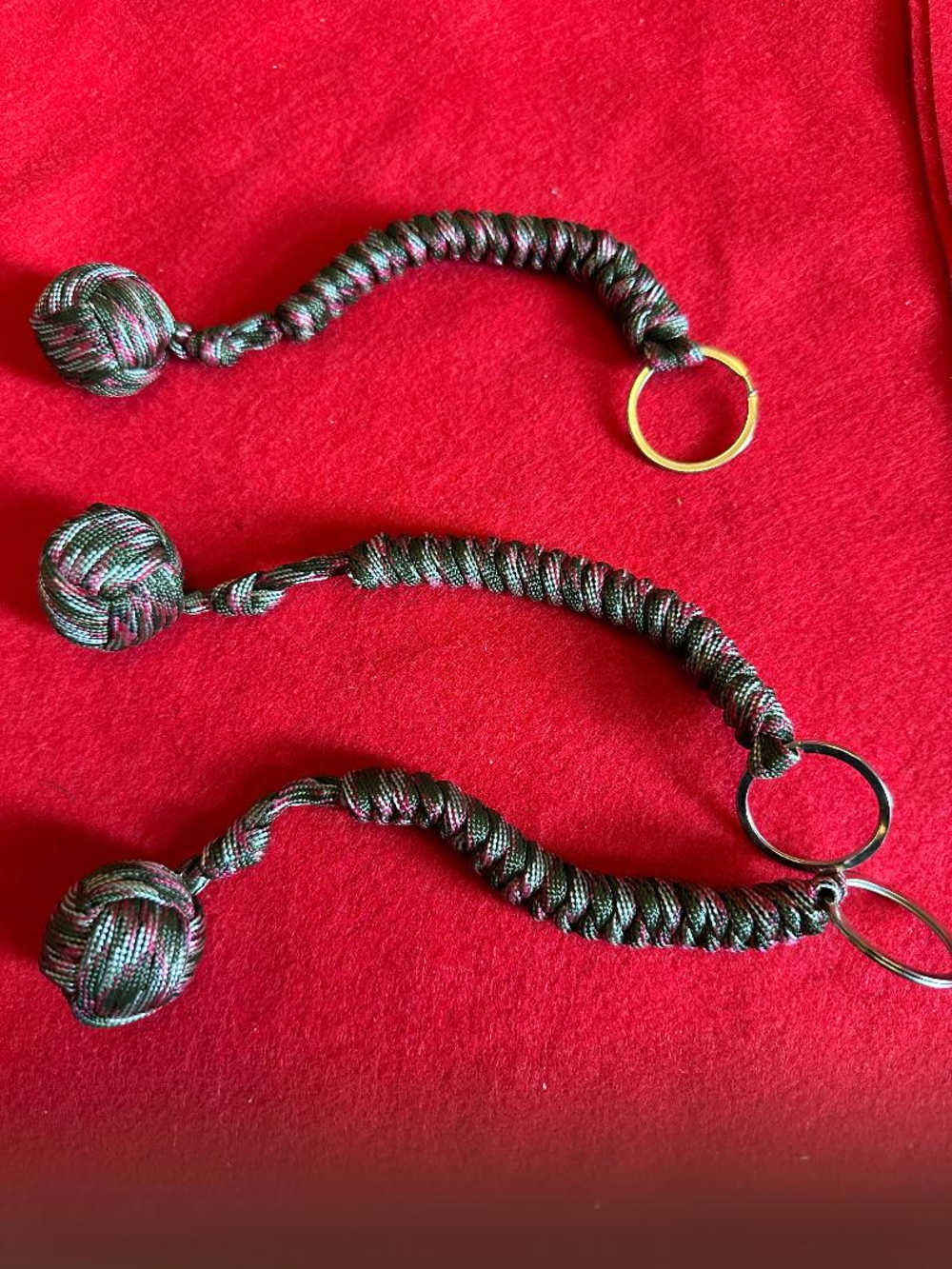 Three Monkey Fist Key Chains-img-0