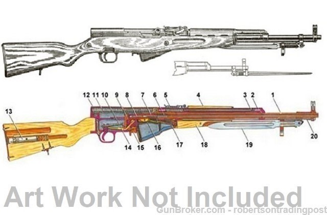 SKS type 56 ChiCom Rifle Cleaning Kit Jianshe Uniss. 1960s Buy 5, 20% Off!-img-7