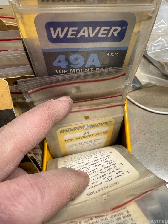 WEAVER MOUNTS TOP, SIDE & PIVOT BASES 1000+ SIZES - ODDBALL HARD TO FIND # -img-41