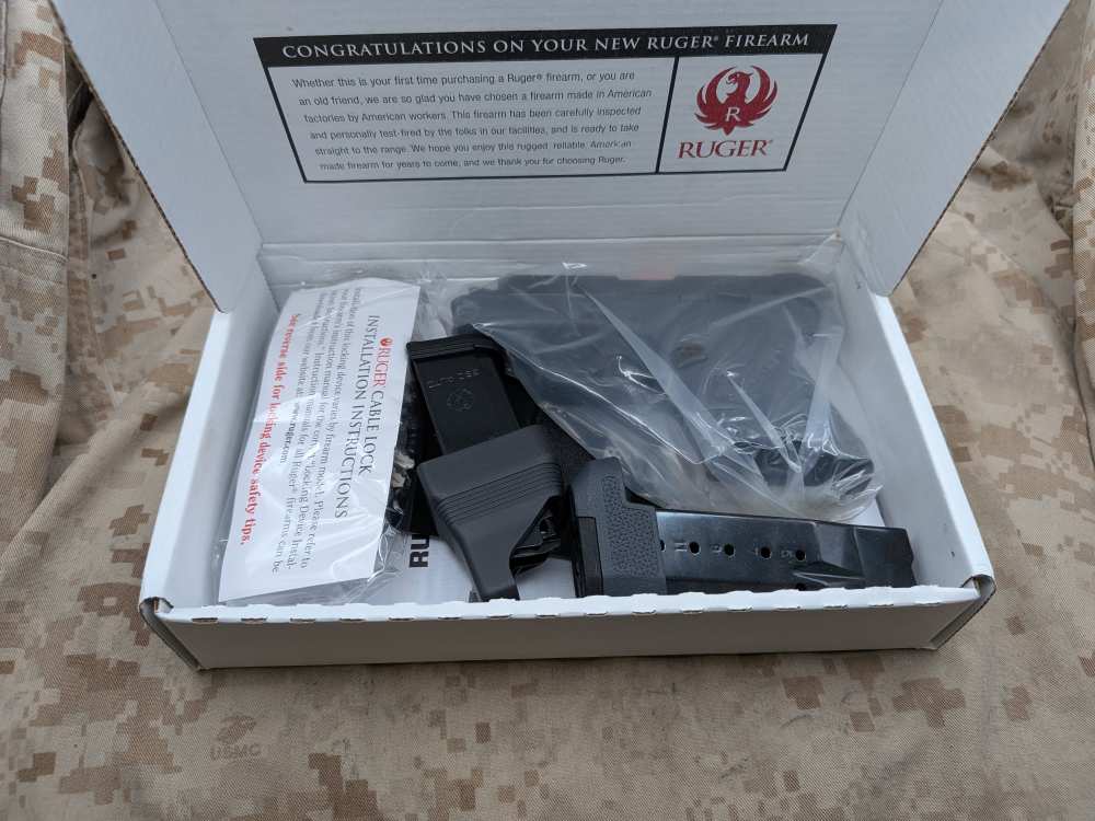 Ruger LCP Max .380 ACP Compact Pistol New Magpul EHG Grip-img-3