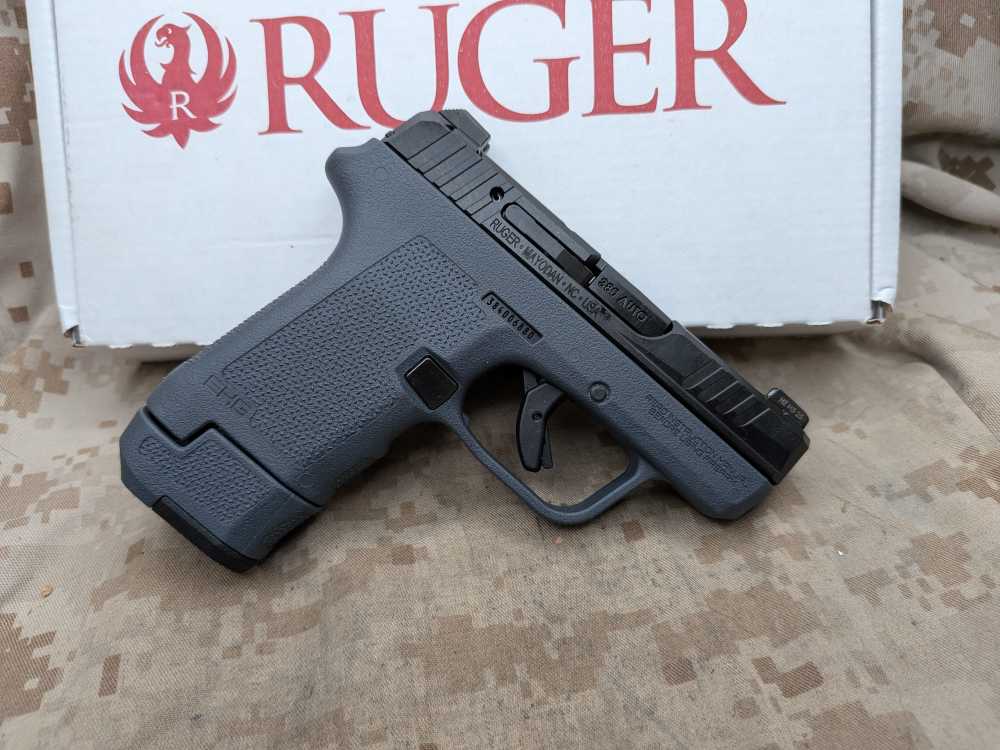 Ruger LCP Max .380 ACP Compact Pistol New Magpul EHG Grip-img-1