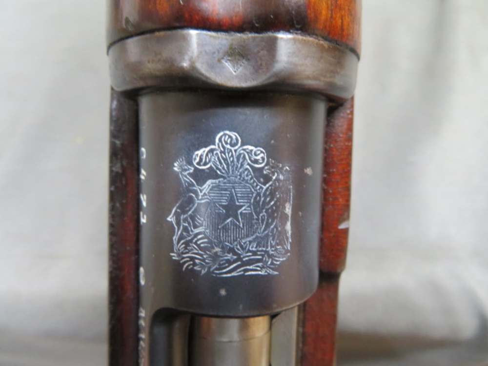 ANTIQUE CHILEAN MODEL 1895 MAUSER CARBINE-NICE CREST-MATCH BUT SIGHT-img-1