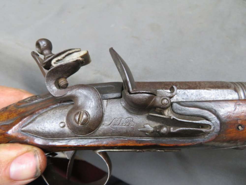 ANTIQUE EUROPEAN FLINTLOCK PISTOL W/ “DUCKBILL” ELLIPTICAL MUZZLE-img-13