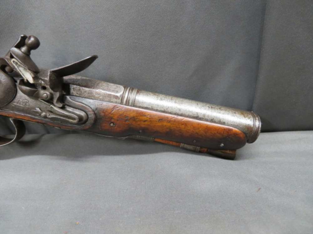 ANTIQUE EUROPEAN FLINTLOCK PISTOL W/ “DUCKBILL” ELLIPTICAL MUZZLE-img-5