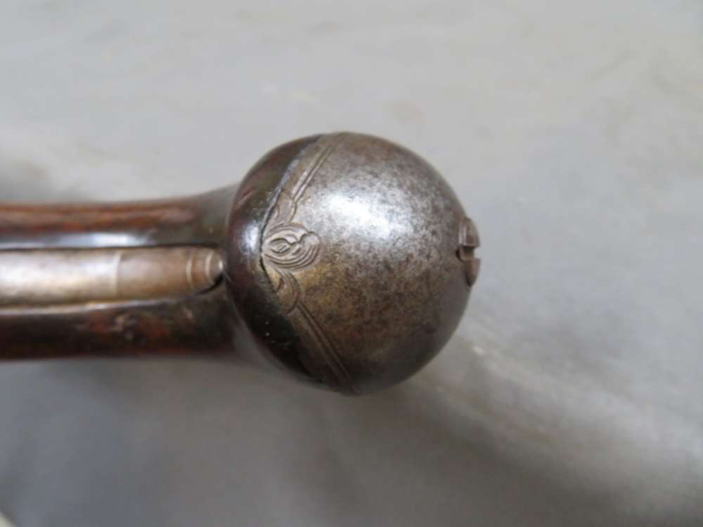 ANTIQUE EUROPEAN FLINTLOCK PISTOL W/ “DUCKBILL” ELLIPTICAL MUZZLE-img-18