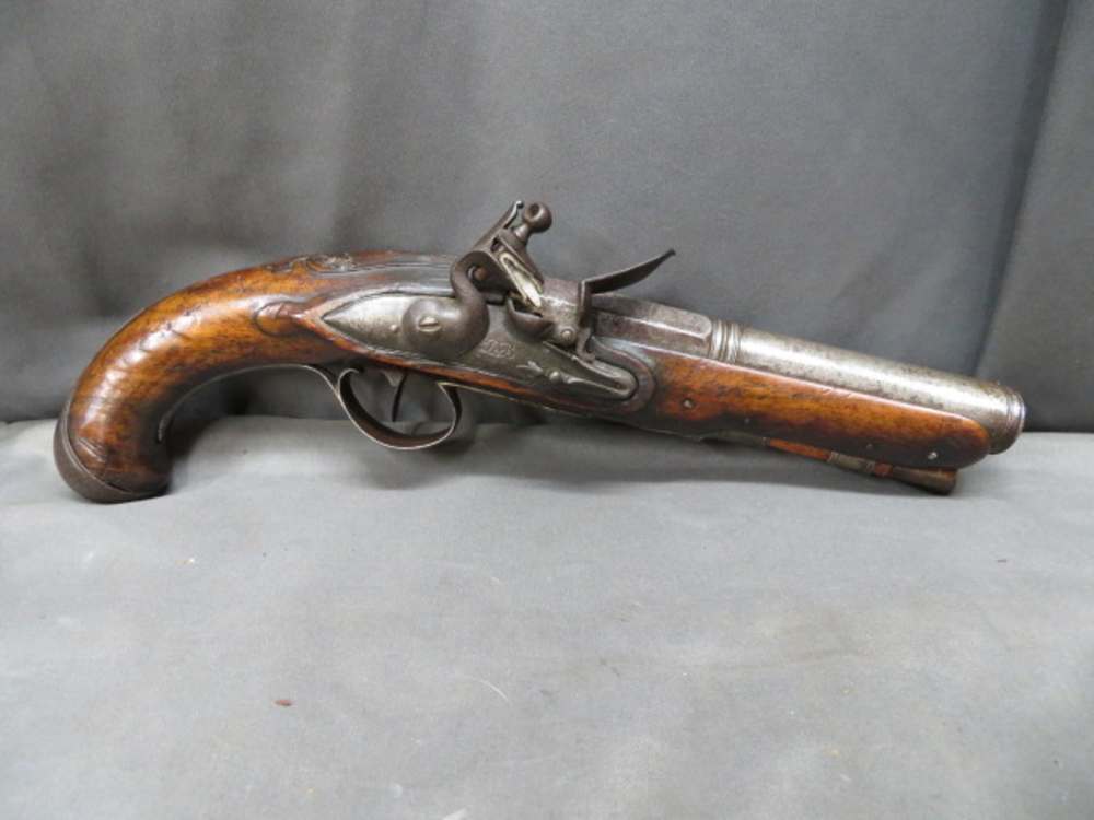 ANTIQUE EUROPEAN FLINTLOCK PISTOL W/ “DUCKBILL” ELLIPTICAL MUZZLE-img-0