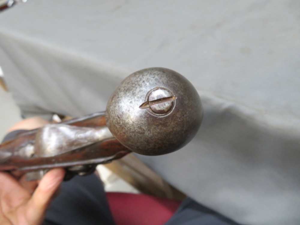 ANTIQUE EUROPEAN FLINTLOCK PISTOL W/ “DUCKBILL” ELLIPTICAL MUZZLE-img-19
