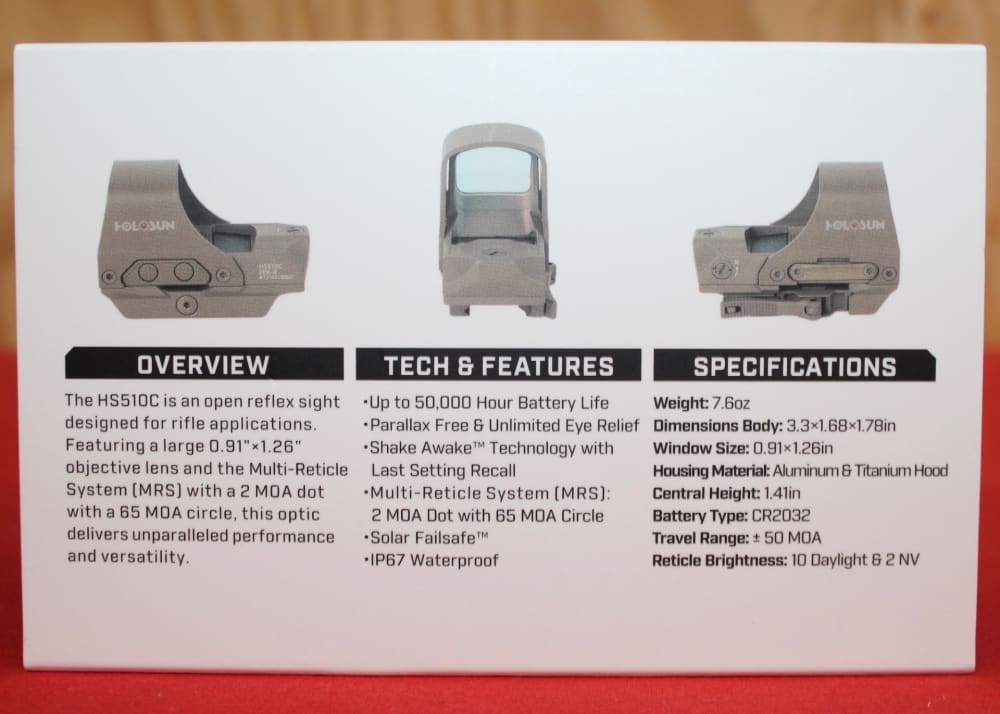 Holosun HS510C Red Dot, LAYAWAY AVAILABLE!-img-2