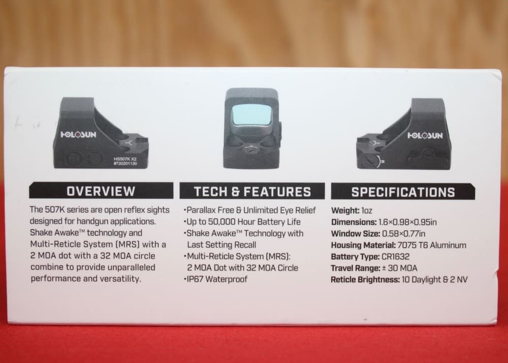 Holosun HS507K X2 Red Dot, LAYAWAY AVAILABLE!-img-2